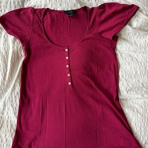 Hatch Maternity Night Gown —rouge color